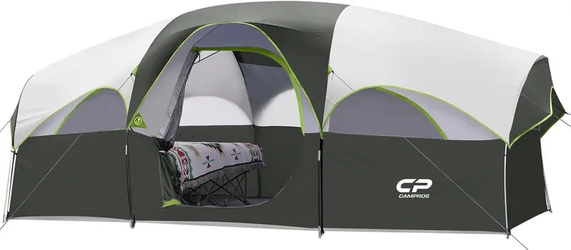 CAMPROS CP Tent 8 Person Camping Tents Deep Gray