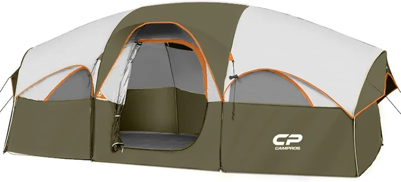 CAMPROS CP Tent 8 Person Camping Tents Olive